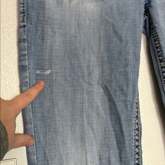 Silver Jeans Super Stretch Aiko Bootcut Low Rise Womens 32/33 Cotton Cowgirl - Picture 7 of 16